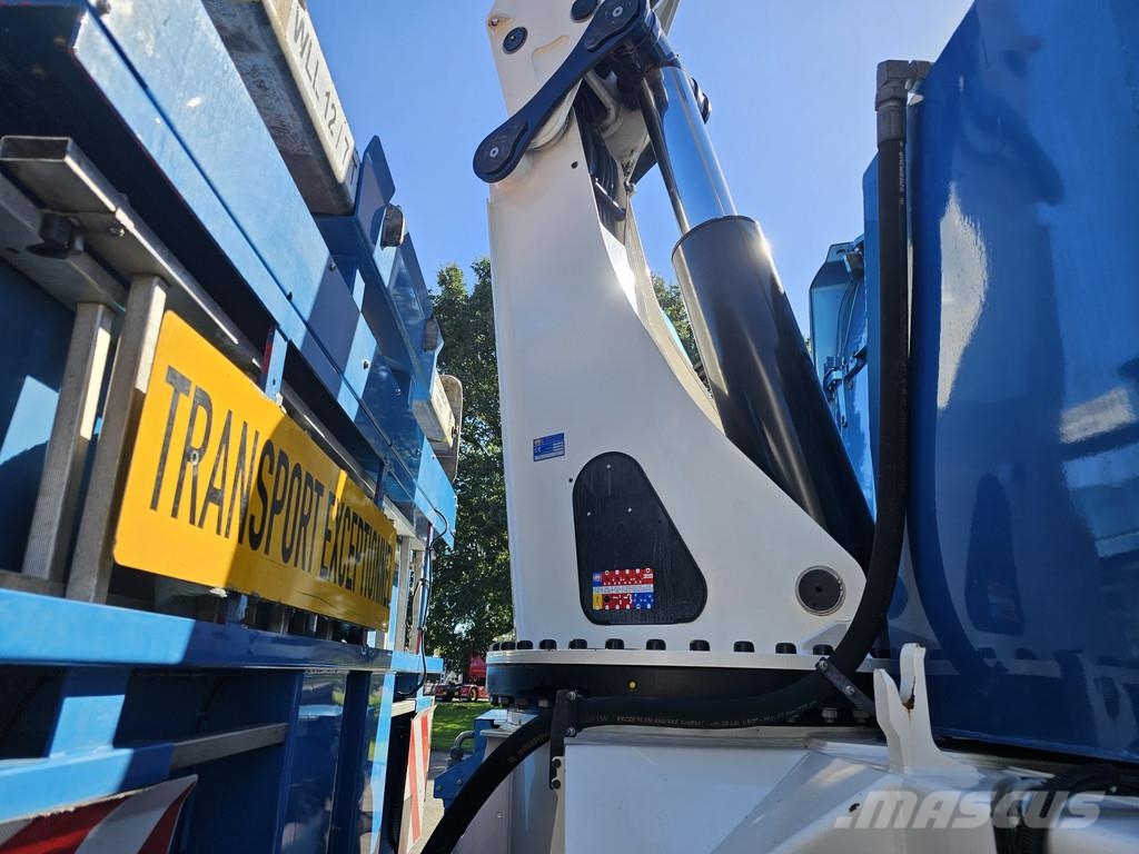 Scania R520 V8 8x2/6 / HMF 70 tm + JUMBO AANHANGER Vlakke laadvloer met kraan