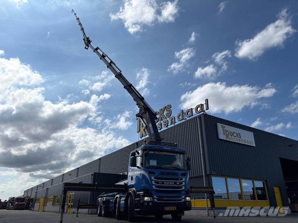 Scania R 490 + HMF 5020 - 6X EXT. + JIB 5X EXT. + EURO 6 Abrollkipper