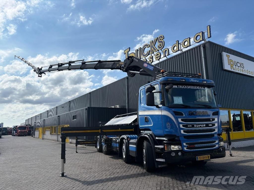 Scania R 490 + HMF 5020 - 6X EXT. + JIB 5X EXT. + EURO 6 Abrollkipper