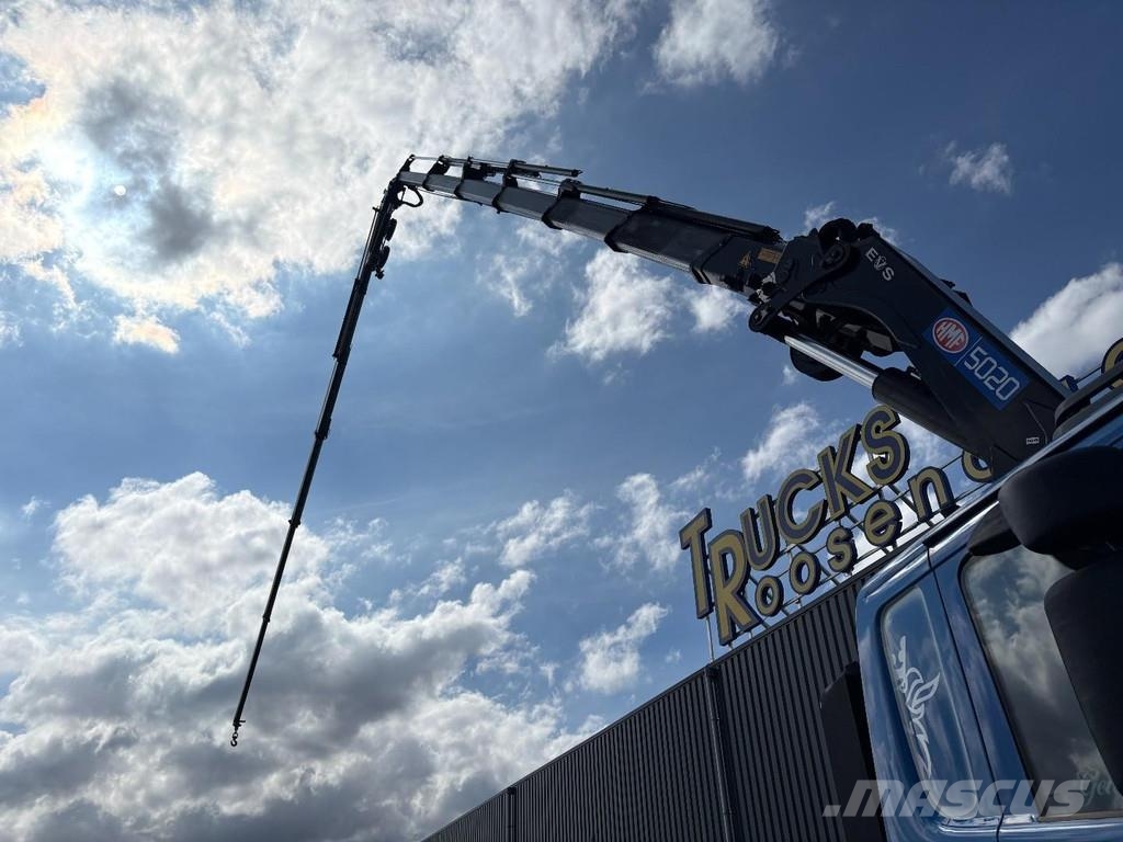 Scania R 490 + HMF 5020 - 6X EXT. + JIB 5X EXT. + EURO 6 Abrollkipper