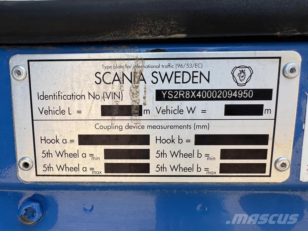Scania R 490 + HMF 5020 - 6X EXT. + JIB 5X EXT. + EURO 6 Abrollkipper
