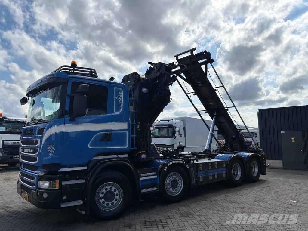 Scania R 490 + HMF 5020 - 6X EXT. + JIB 5X EXT. + EURO 6 Abrollkipper