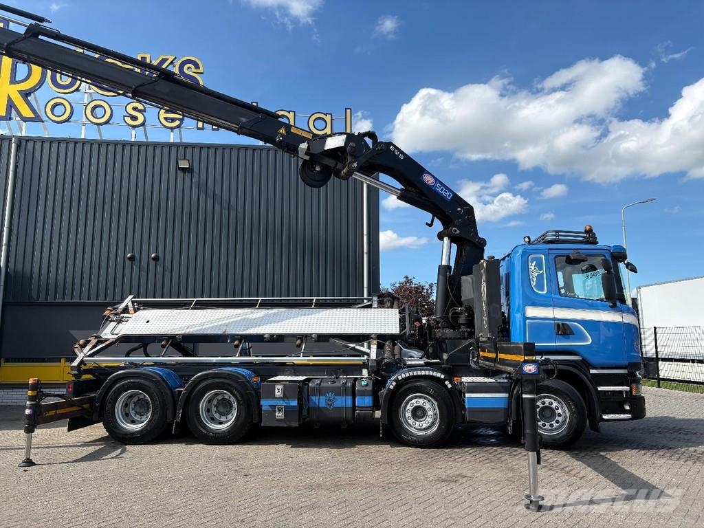 Scania R 490 + HMF 5020 - 6X EXT. + JIB 5X EXT. + EURO 6 Abrollkipper
