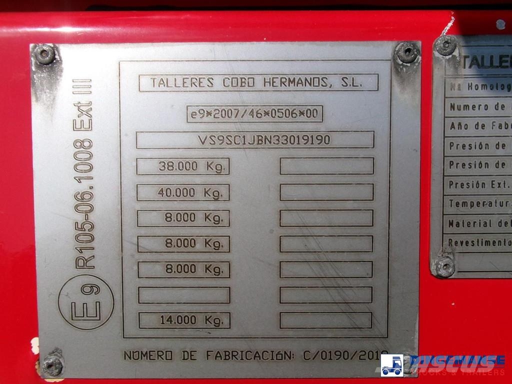 Cobo Bitumen tank inox 34 m3 / 1 comp Tankauflieger