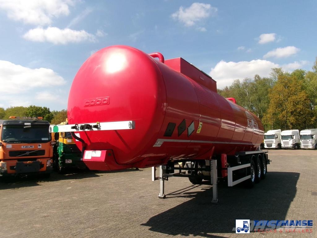 Cobo Bitumen tank inox 34 m3 / 1 comp Tankauflieger
