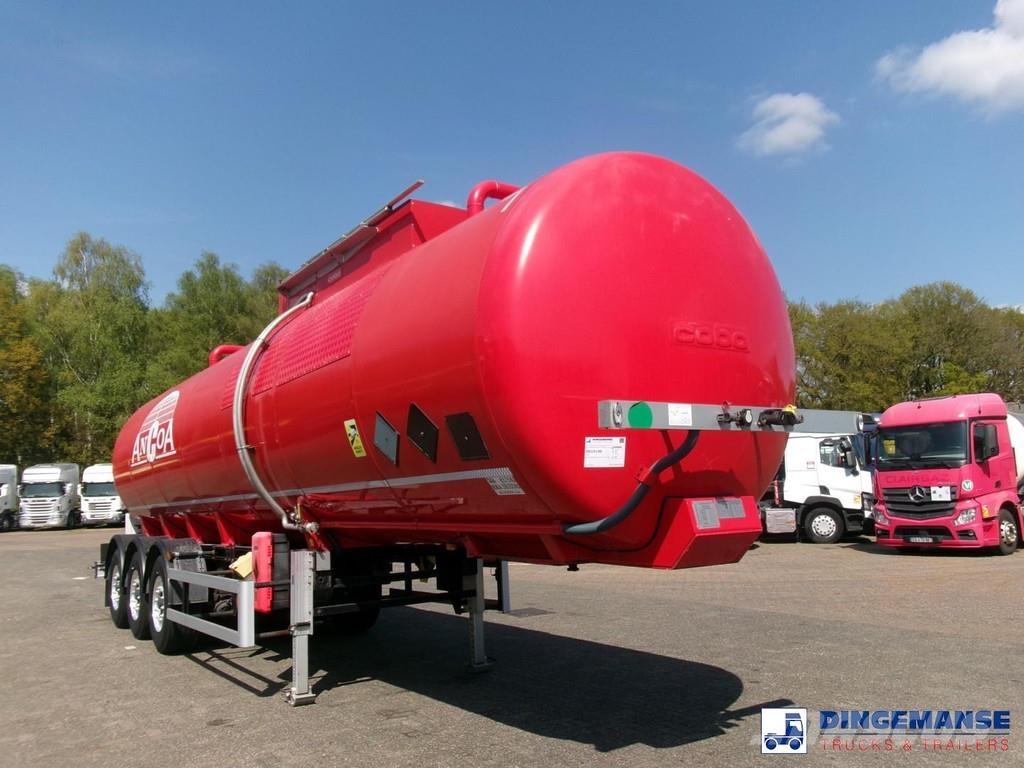 Cobo Bitumen tank inox 34 m3 / 1 comp Tankauflieger