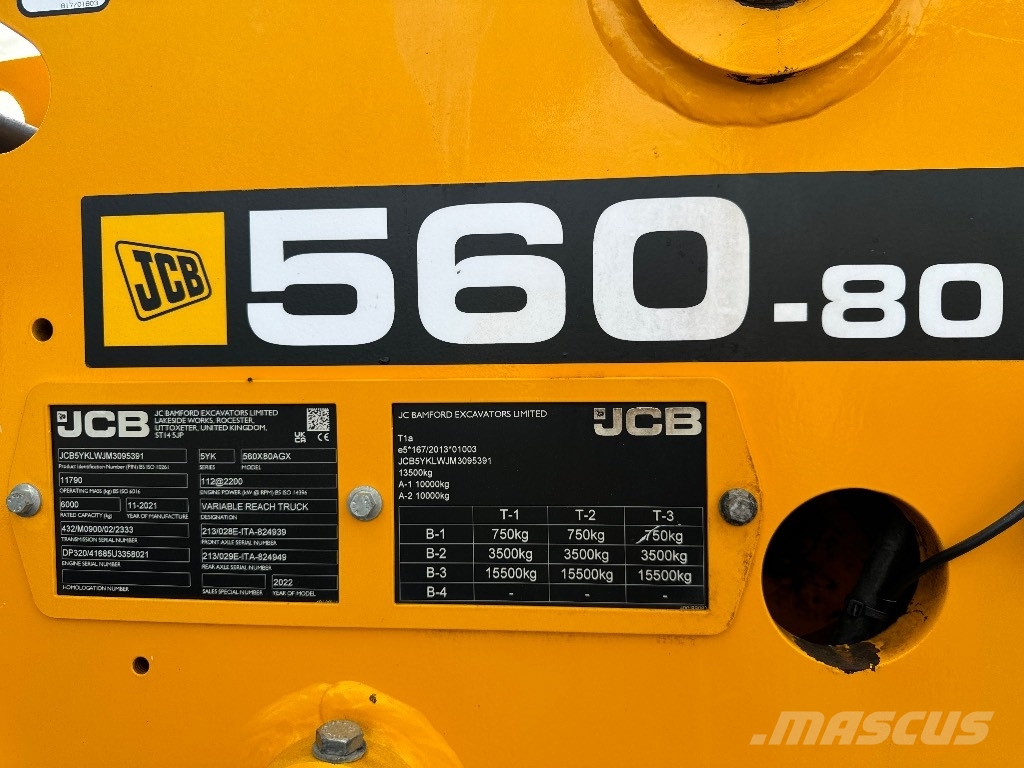 JCB 560-80 AGRI XTRA Teleskoplæssere