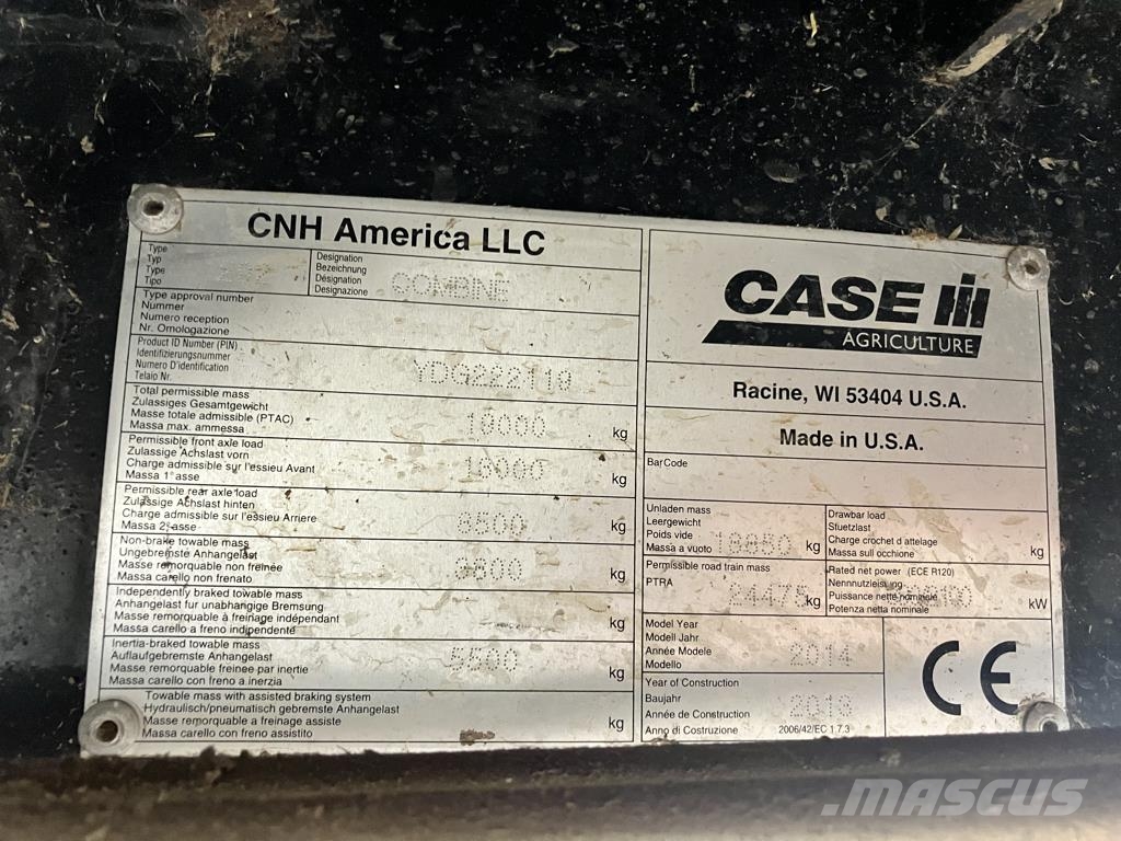 Case IH AXIAL-FLOW 9230 Ražas novākšanas kombaini