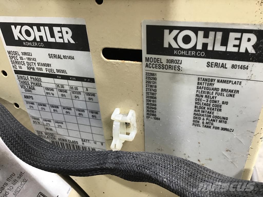 John Deere KOHLER 30ROZJ GENERATOR 33KVA USED Generatori diesel