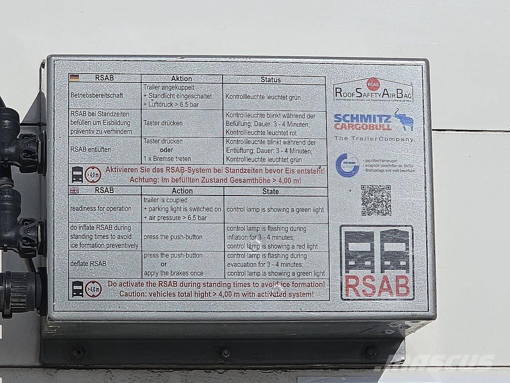 Schmitz Cargobull SCB*S3T STANDARD 2X LIFTAXLE ALCOA'S Perdeli yari çekiciler
