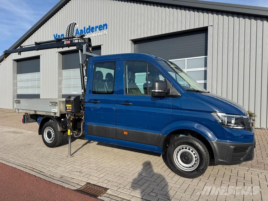 Volkswagen Crafter, Doka, Crane HIAB T023- 3, Only 36.000 Km Pickup/Pritschenwagen