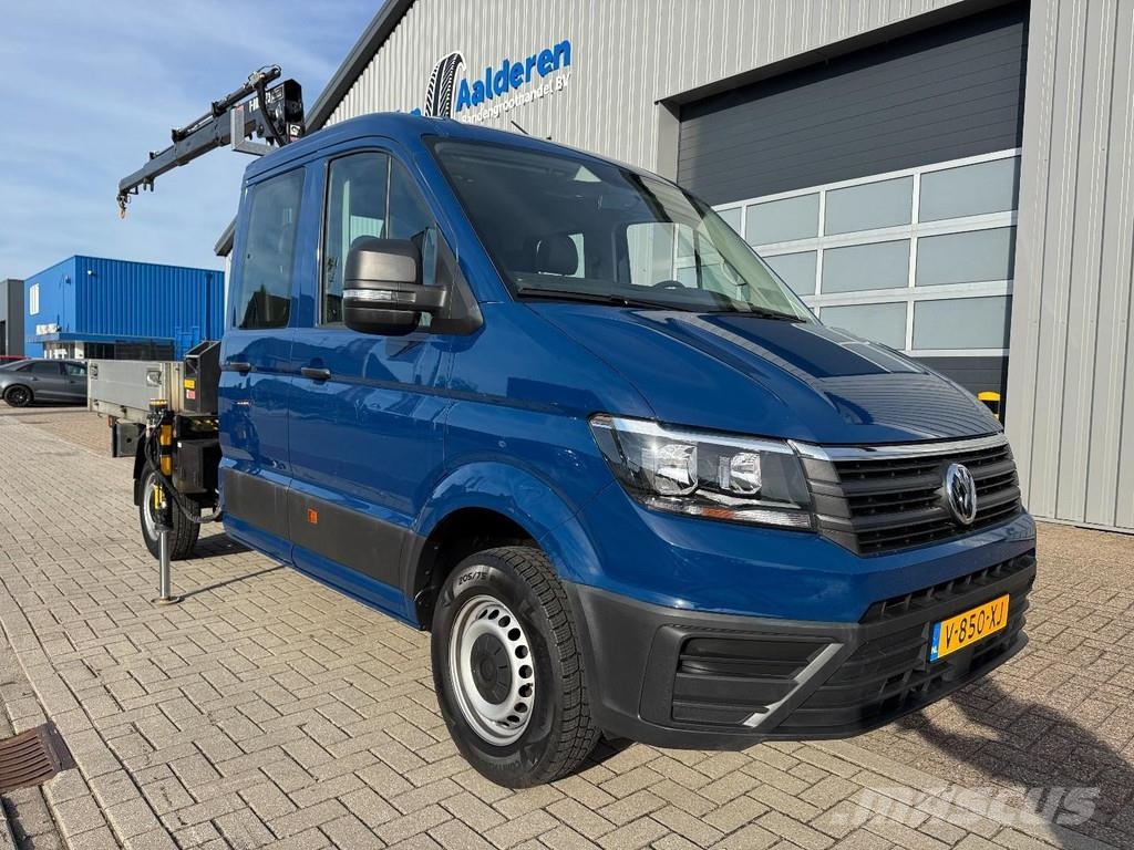 Volkswagen Crafter, Doka, Crane HIAB T023- 3, Only 36.000 Km Pickup/Pritschenwagen