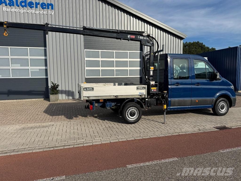 Volkswagen Crafter, Doka, Crane HIAB T023- 3, Only 36.000 Km Pickup/Pritschenwagen