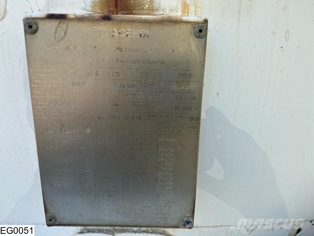 Acerbi Gas 50935 Liter, LPG GPL gas tank, GAZ, 1 Comparte Autocisternas