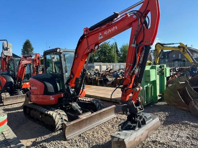 Kubota KX 057-4 HI A/C Minibagger netto 28.000 EUR Mini ekskavatörler, 7 tona dek