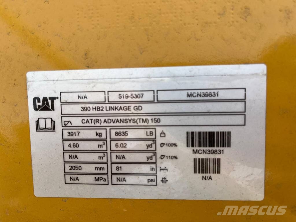 CAT 395 heavy duty rock bucket HB2 linkage Buckets