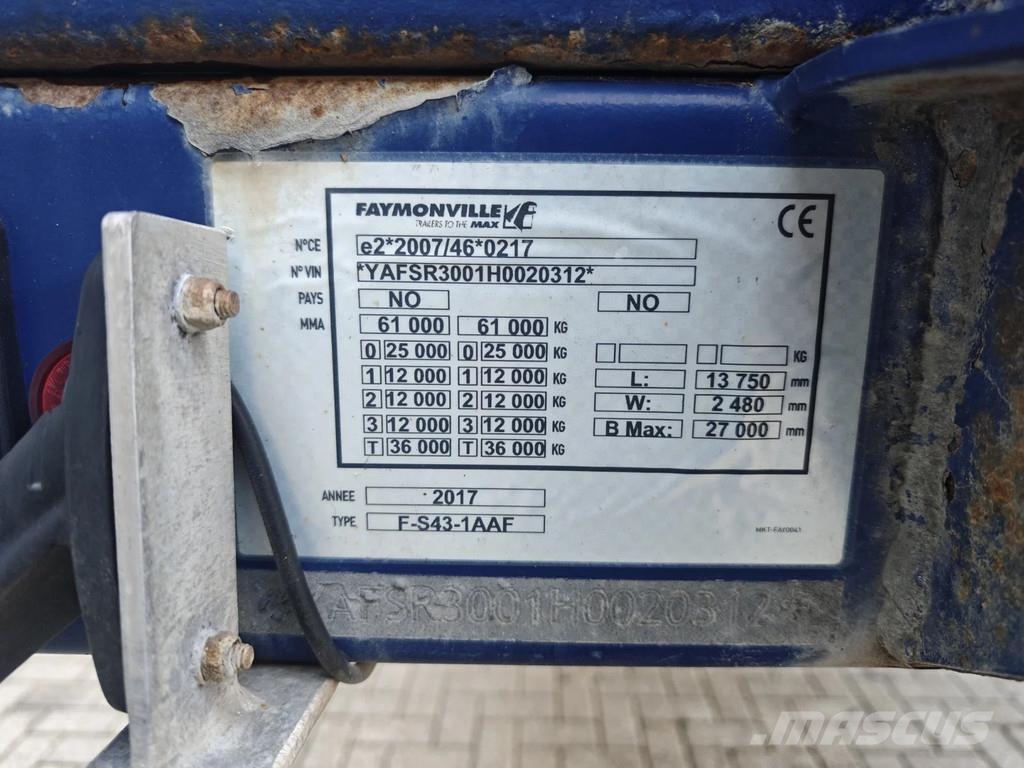 Faymonville F-S43-1AAF 15 Meter Extandable Powersteering! Madelpoolhaagised