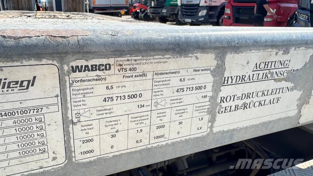 Fliegl VTS 400 tandem trailer - 2018 YEAR - LOADING SPACE Plataformas bajas