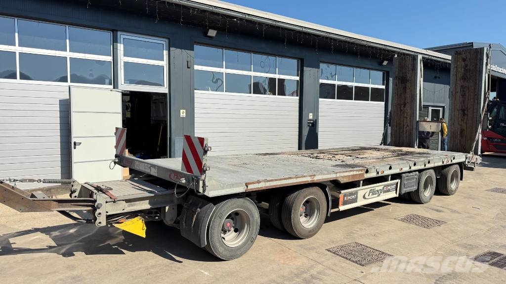 Fliegl VTS 400 tandem trailer - 2018 YEAR - LOADING SPACE Plataformas bajas