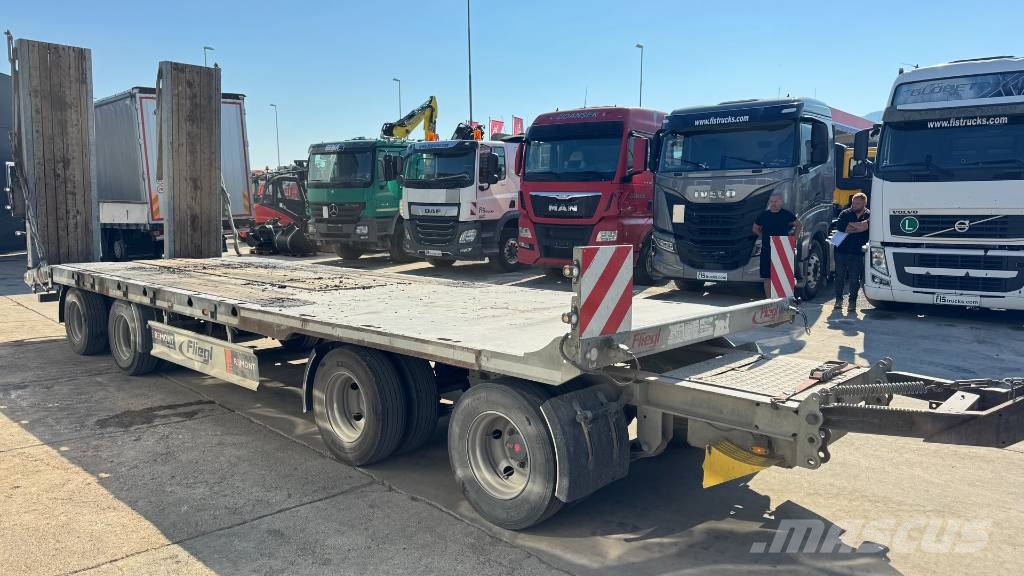 Fliegl VTS 400 tandem trailer - 2018 YEAR - LOADING SPACE Plataformas bajas