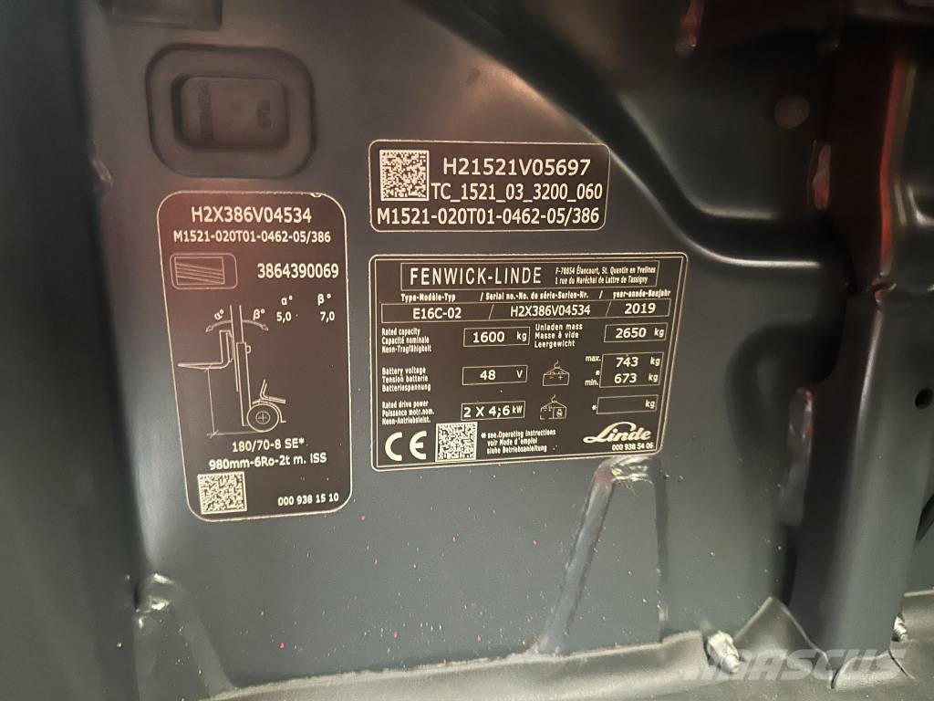 Linde E 16 C LiON 电动叉车