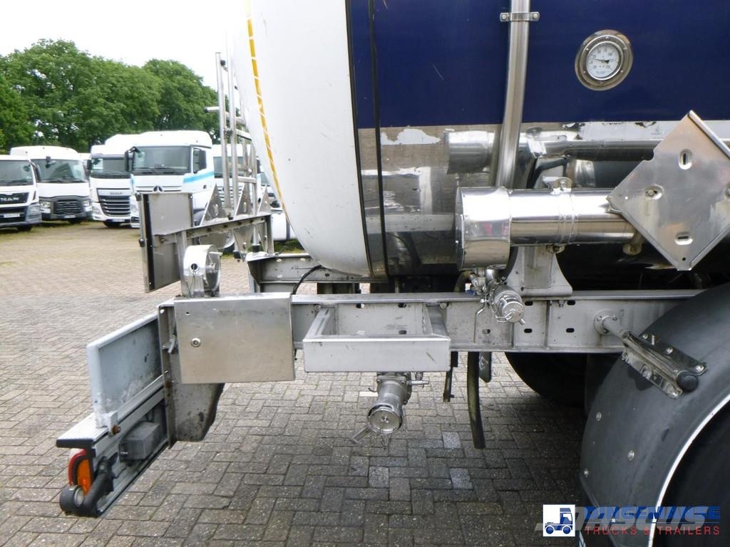LAG Chemical tank inox L4BH 32.5 m3 / 3 comp Tanker semi-trailers