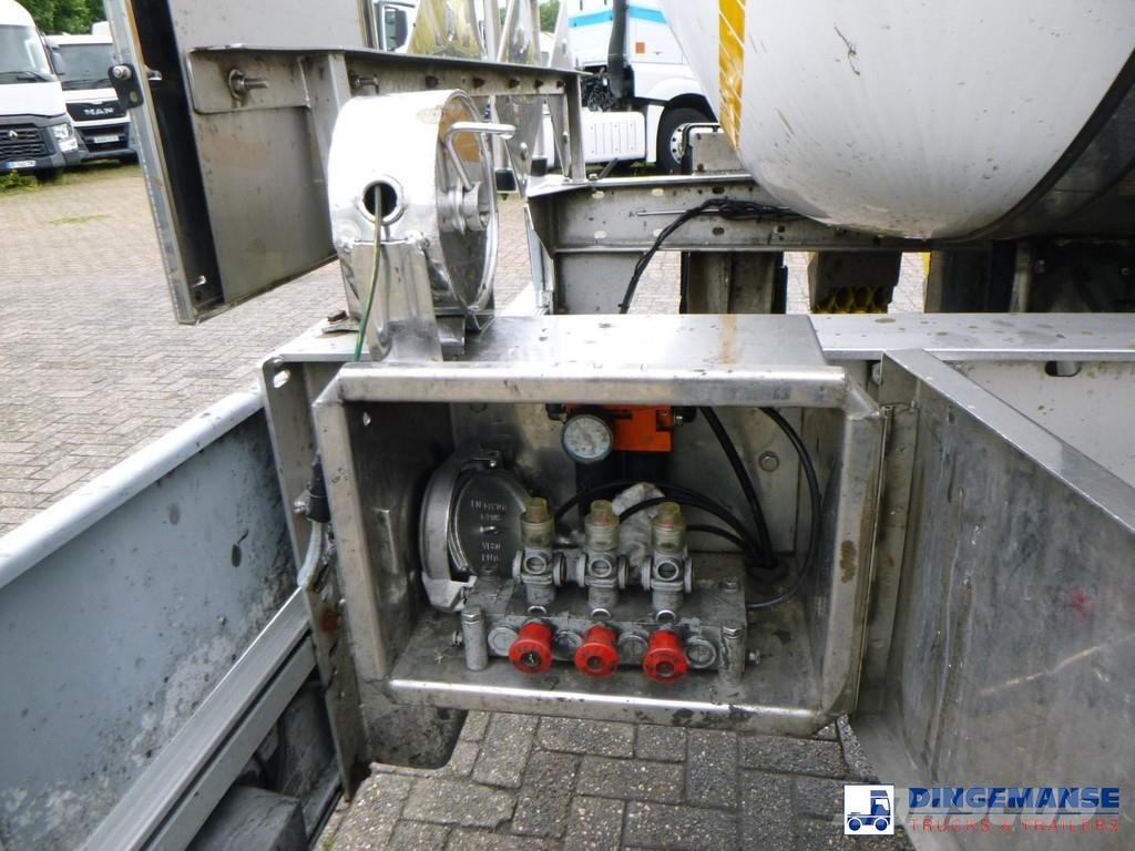 LAG Chemical tank inox L4BH 32.5 m3 / 3 comp Tanker semi-trailers