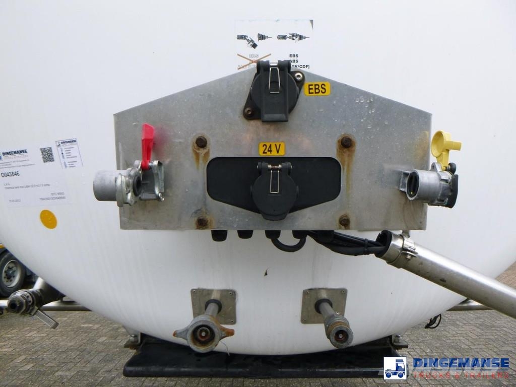 LAG Chemical tank inox L4BH 32.5 m3 / 3 comp Tanker semi-trailers