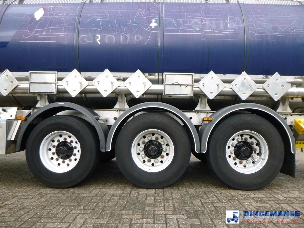 LAG Chemical tank inox L4BH 32.5 m3 / 3 comp Tanker semi-trailers