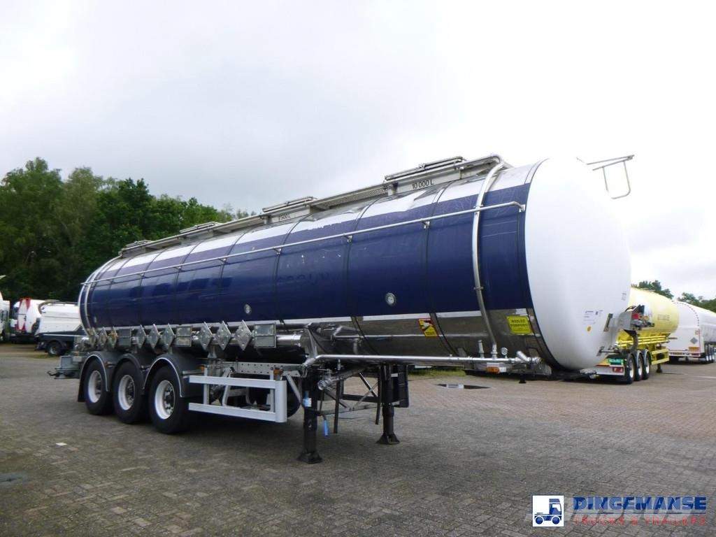 LAG Chemical tank inox L4BH 32.5 m3 / 3 comp Tanker semi-trailers