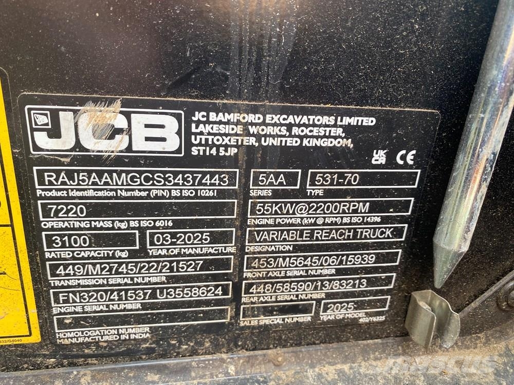 JCB 531-70 Teleskoplastare