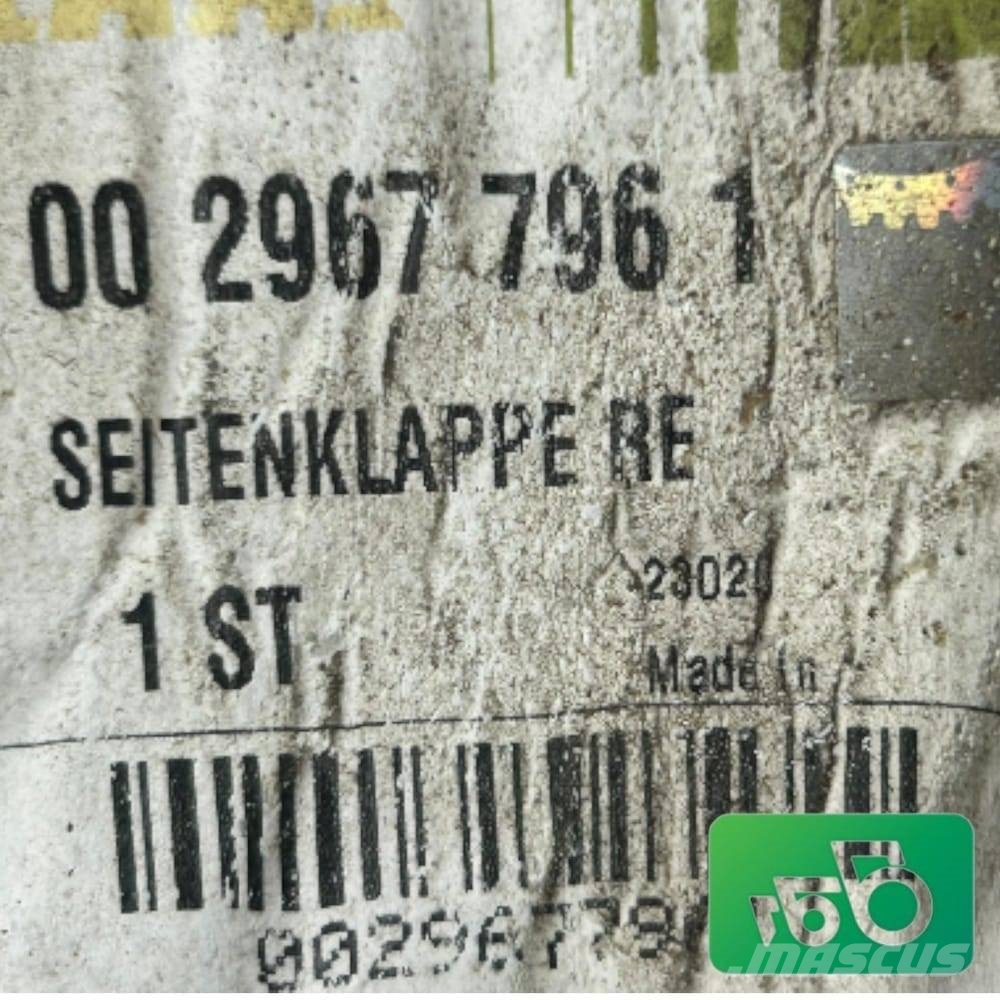CLAAS 0029677961 VARIANT Side Cover Round Baler Šasija i vešenje