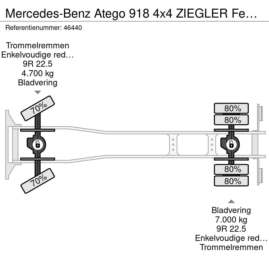 Mercedes-Benz Atego 918 4x4 ZIEGLER Feuerwehr/ materiaalwagen Ju Camiones de bomberos