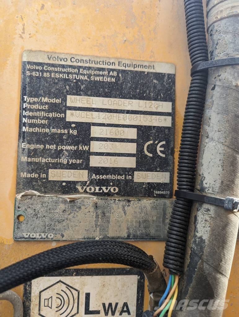 Volvo L 120 H Radlader 22 to Lader / CAT / Liebherr 轮式装载机