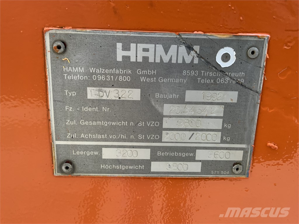Hamm DV 3.22 Dvojni valjarji