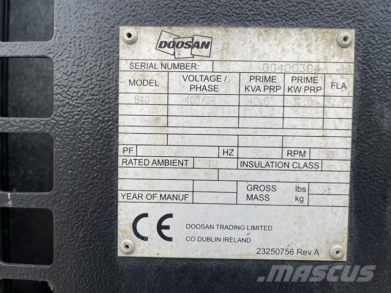 Doosan G40 Dizel agregati