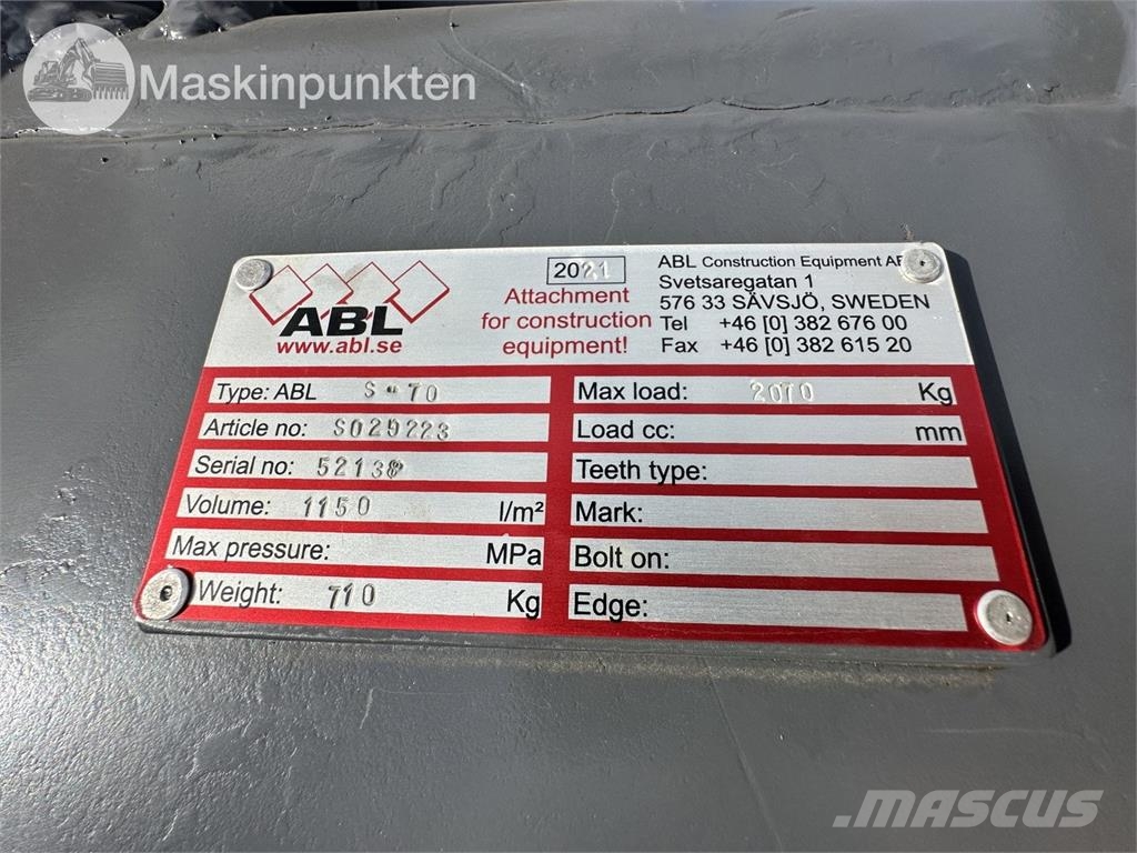 ABL S-70 جرافات عكسية