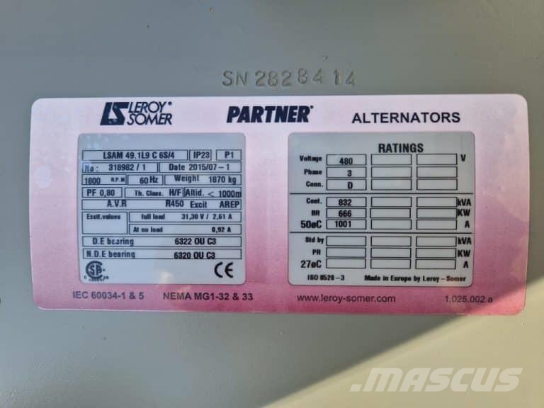 Leroy Somer LSAM 49.1L9 Otros Generadores