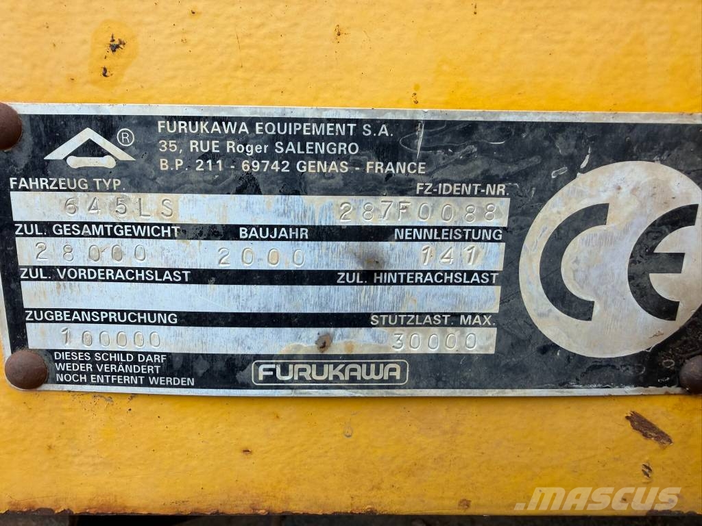 Furukawa 645 LS Excavadoras sobre orugas