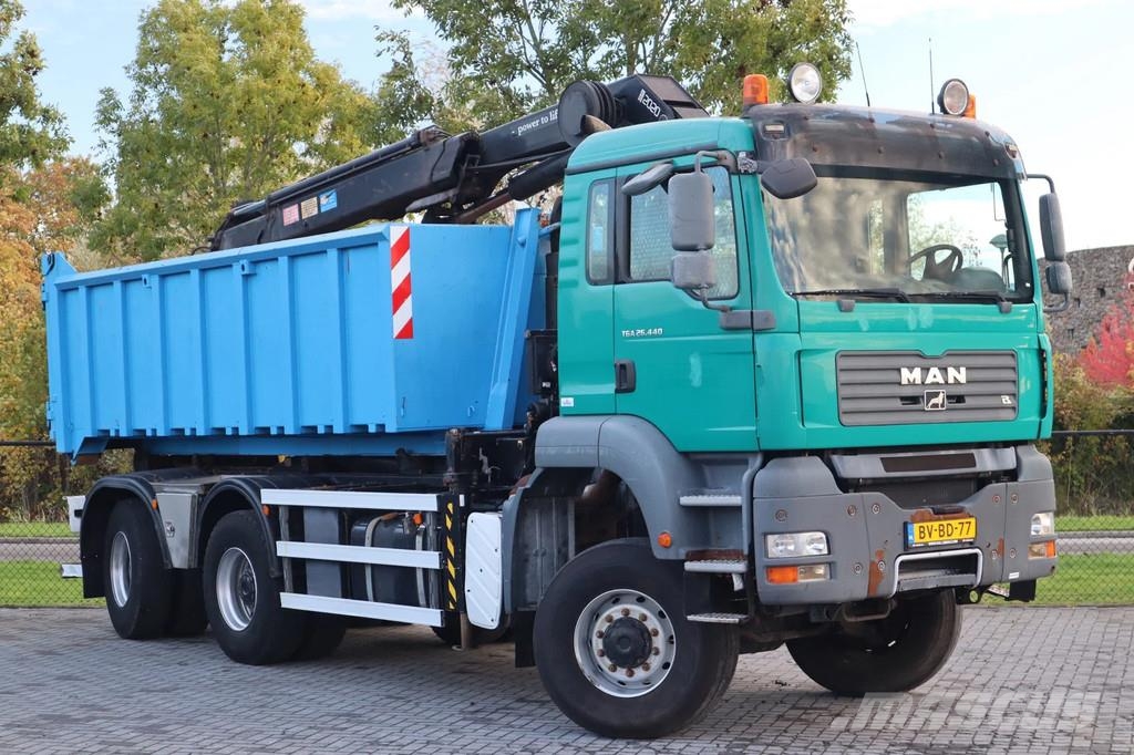 MAN TGA 26.440 6X6 | HYVA HOOKLIFT | HMF 2020-K3 | GRA Autogru