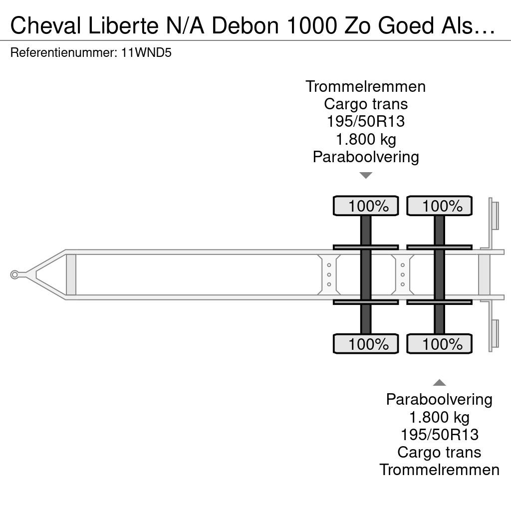 Cheval Liberte N/A Debon 1000 Zo Goed Als Nieuw Vehicle transport trailers