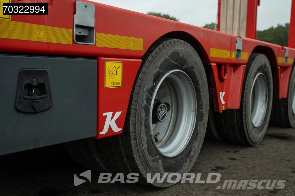Kässbohrer LB4E 3 axles Extendable Ramps! 1x Lift 3x Steering Semi-reboques rebaixados