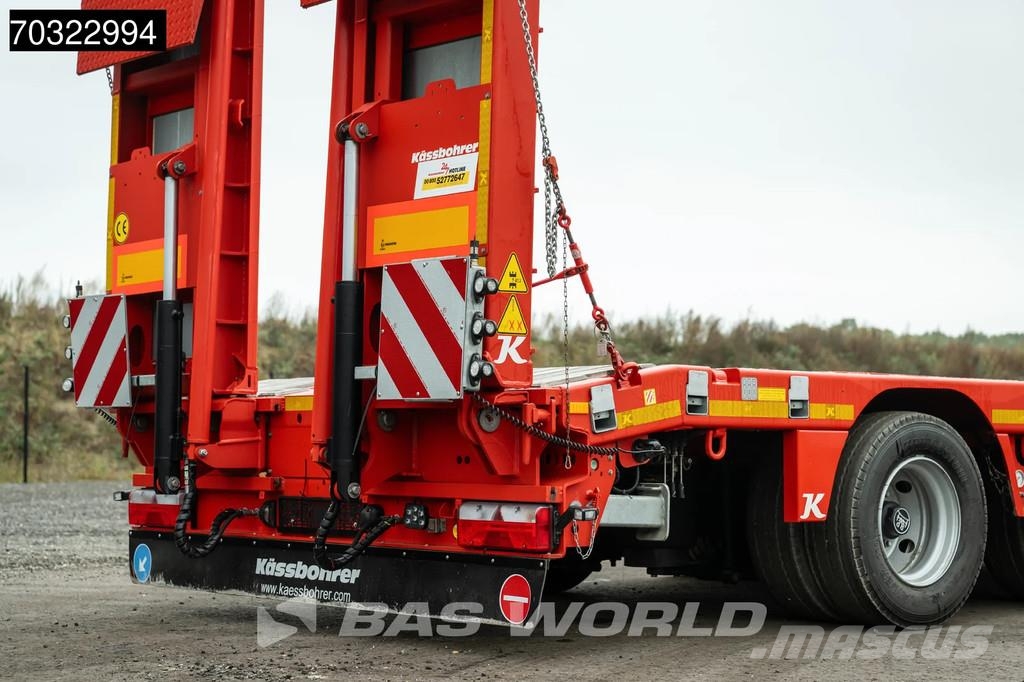 Kässbohrer LB4E 3 axles Extendable Ramps! 1x Lift 3x Steering Semi-reboques rebaixados