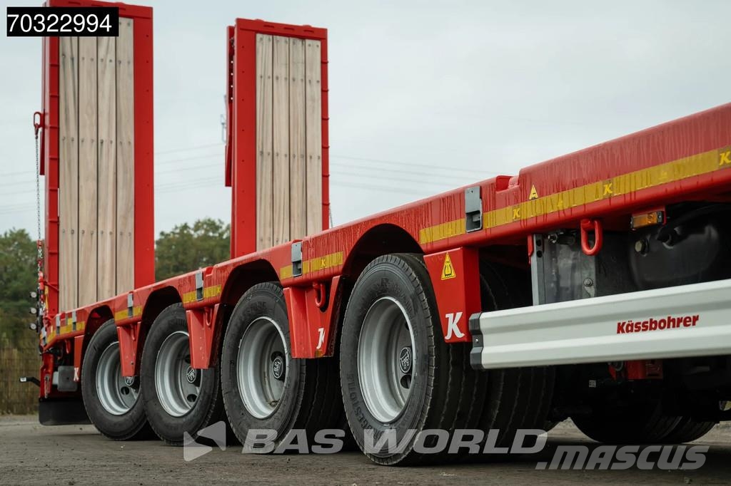 Kässbohrer LB4E 3 axles Extendable Ramps! 1x Lift 3x Steering Semi-reboques rebaixados