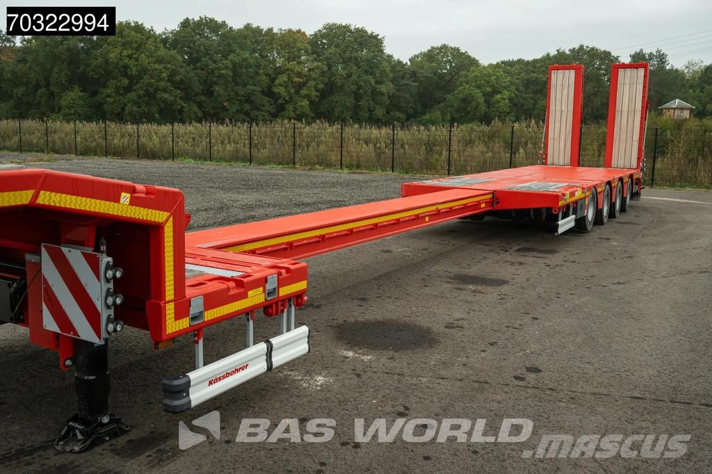 Kässbohrer LB4E 3 axles Extendable Ramps! 1x Lift 3x Steering Semi-reboques rebaixados