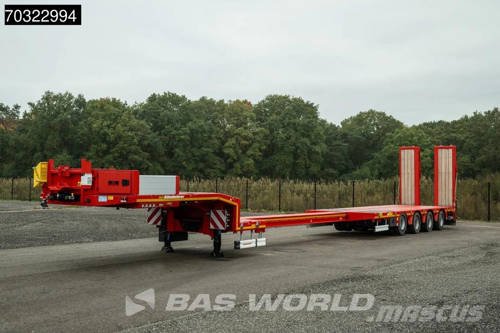 Kässbohrer LB4E 3 axles Extendable Ramps! 1x Lift 3x Steering Semi-reboques rebaixados