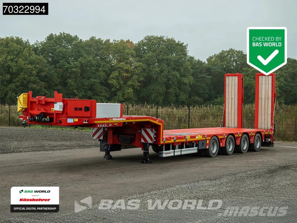 Kässbohrer LB4E 3 axles Extendable Ramps! 1x Lift 3x Steering Semi-reboques rebaixados
