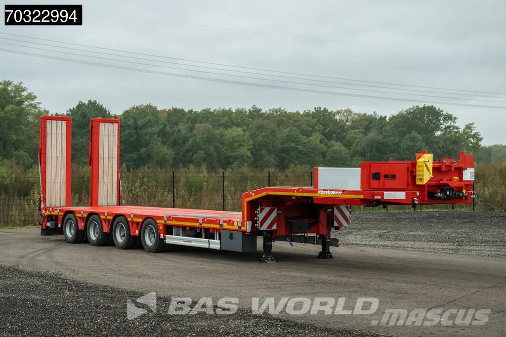 Kässbohrer LB4E 3 axles Extendable Ramps! 1x Lift 3x Steering Semi-reboques rebaixados