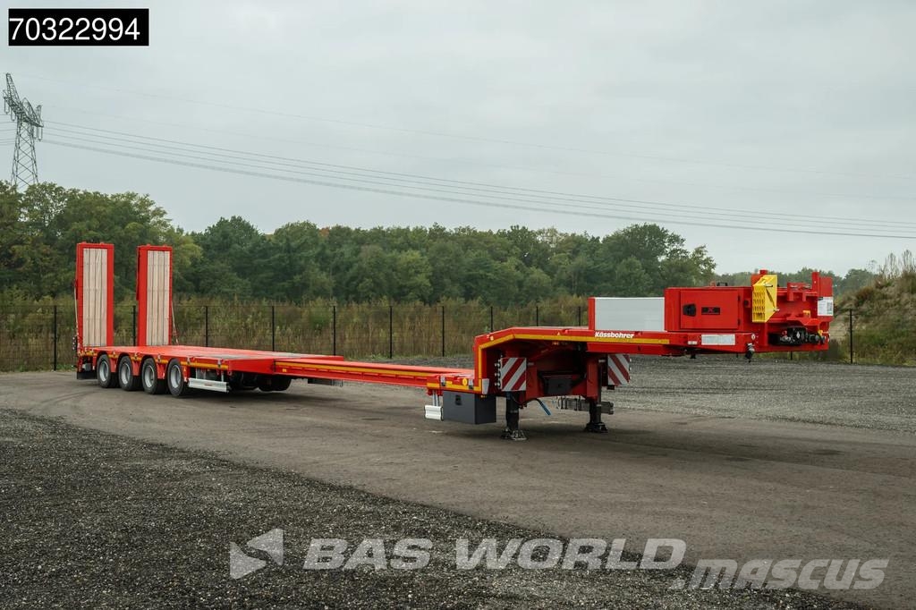 Kässbohrer LB4E 3 axles Extendable Ramps! 1x Lift 3x Steering Semi-reboques rebaixados