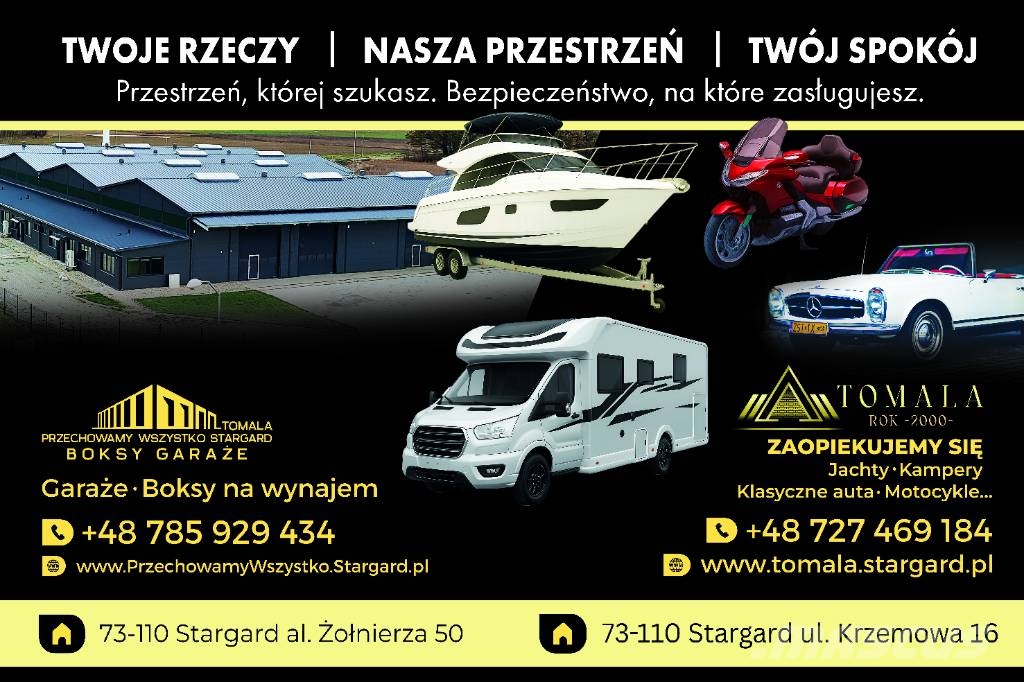  Garaże | Boksy Magazynowe | Hale - Wynajem Carros